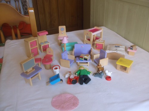 Wooden pink lilac - wooden, dolls