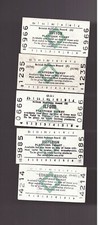 5 x British Railways Board Green Diamond Platform Tickets