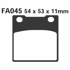 PAIR OF PADS EBC FA045 FOR