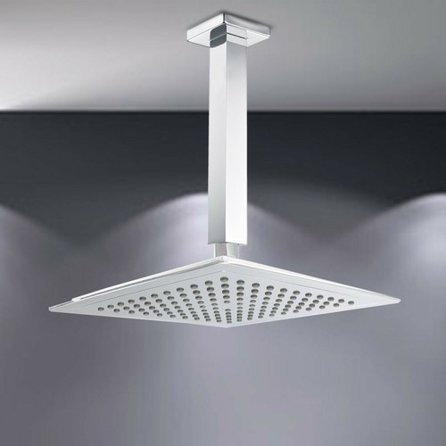 Bathroom chrome square - bathroom, 10"