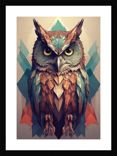 Intimate owl framed wall - intimate,