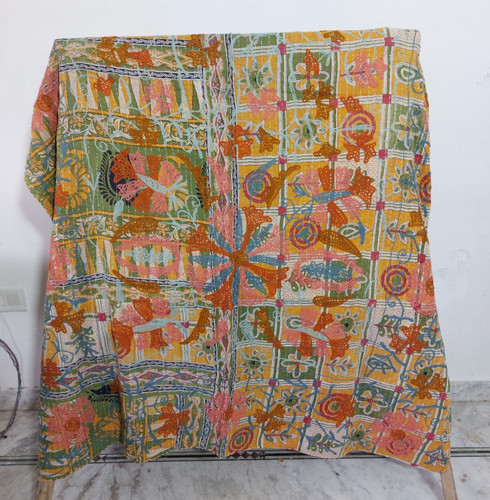 Vintage suzani kantha - suzani, quilt