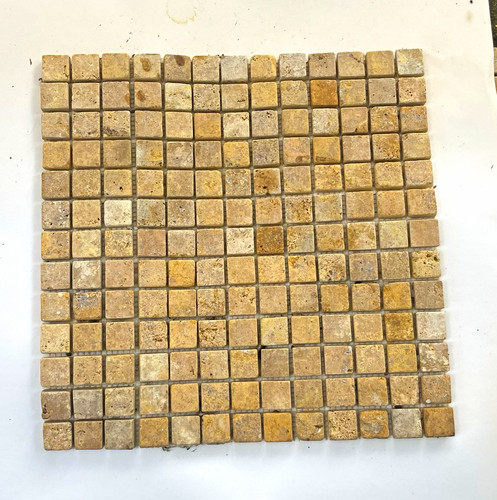 17x travertine mosaic 33cm - travertine,