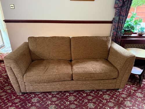 Comfortable mocha fabric sofa - mocha,