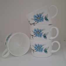 Wedgwood Blue Peony Bone China