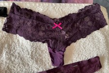 2 Pairs 14/16 lace panties. New. Secret possessions