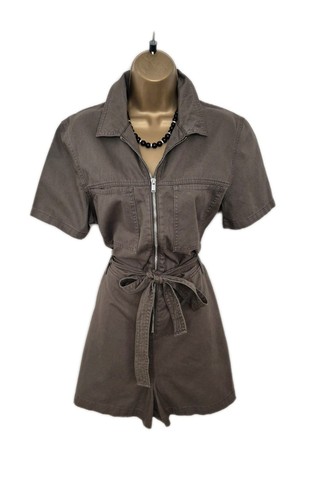 New denim playsuit jumpsuit - new,
