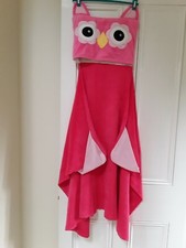 Hooded Owl Design Fleecey/Velour Blanket