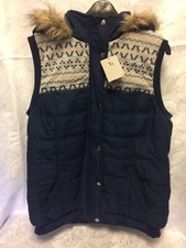 New with Tags Tu Ladies Navy Gilet - Size 12