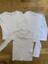 3x Mothercare Brand Girls Thermal Vests Tops Bundle - Aged 6-7yrs