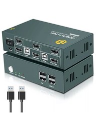 HDMI KVM Switch 2 Monitors 2