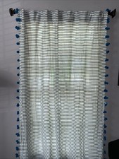 Anthropologie Aqua Blue Stripe