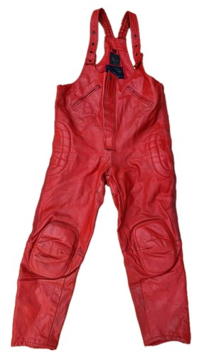Rare red leather motorbike - rare,