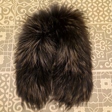 Genuine Fur Collar Black With