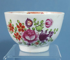 Chamberlains Worcester Floral Tea Bowl  Circa 1800
