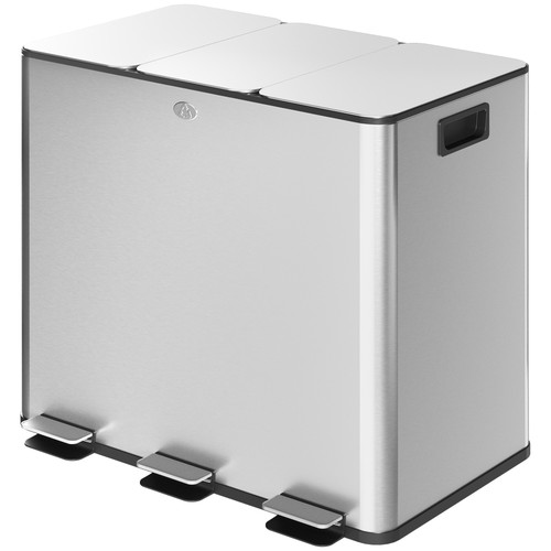 Homcom 3x15ltriple kitchen bin - 3x15ltriple,