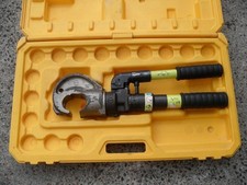 Kompress KHH13C, two speed hand hydraulic crimper, crimping tool & plastic case