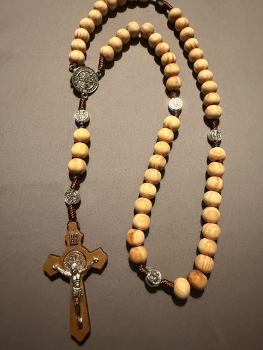 Wooden christian rosary beads - wooden,