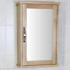 Oak Wall Mounted Mirrored