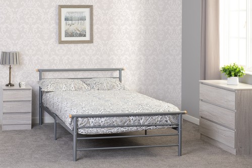 4ft small double metal bed - small,