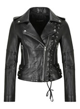 Ladies Biker Jacket Side Laced