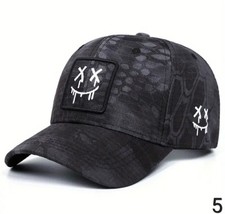 Black Camouflage Embroidered