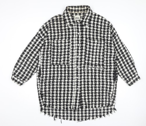 Zara women black check - women's, tweed