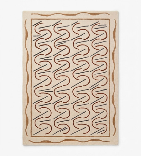 Handmade wool area rug - rug, 8x10