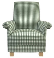 Natural Gingham Fabric Adult