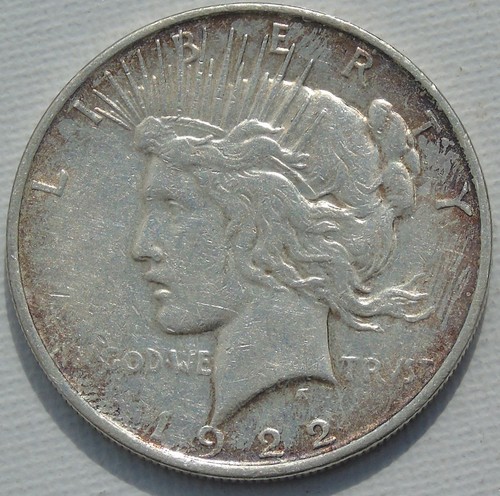 1922 usa silver peace - usa, dollar