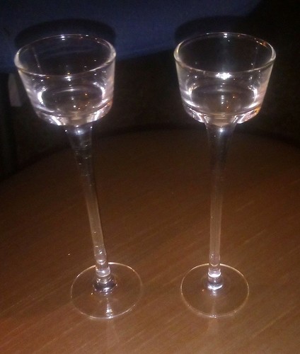 Vintage set tall glass - 2,