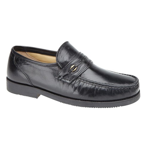 Mens leather smart shoes - mens, wide