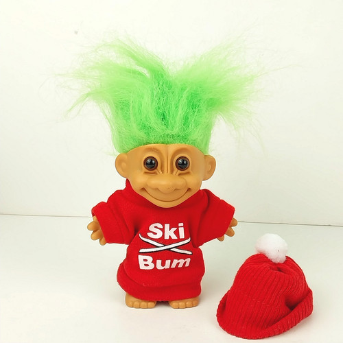 Vintage russ troll - troll, 3"