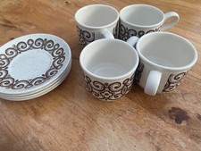 Biltons Tableware: 4 cups & saucers from Celtic Rose range