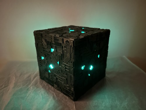 Light borg cube star - light-up, trek