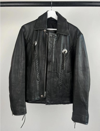 Vintage 90s leather tassel - 90s,