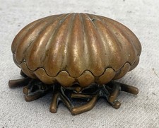 Novelty Victorian brass clam