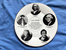RARE 5 x CANAL LEGENDS COLLECTABLE PLATE TELFORD RENNIE BRINDLEY WEDGWOOD BRIDGE