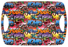 Graffiti Art Large Serving Tray Tea Coffee TV Dinner Tray Picnic Party Tray