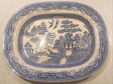 Large Willow Pattern Serving