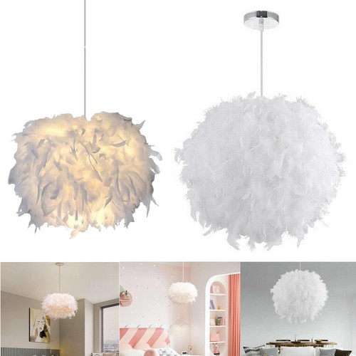 Fluffy feather light lamp - fluffy, light/lamp