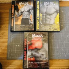 MUSCLE & FITNESS Training System DVDs Chest, Shoulder, Back and Legs