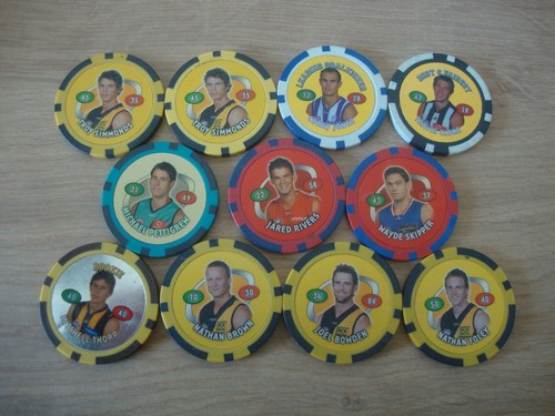 Topps chipz official afl chips - afl,