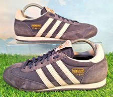 ADIDAS ORIGINALS DRAGON TRAINERS BLUE SUEDE & TEXTILE / WHITE  SIZE 9