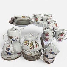 Collectable Evesham Royal Worchester 47-Piece Tableware Set, Gold Rim, 1961