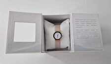 Skagen Swarovski Crystal White Dial & Tan Leather Strap Ladies Watch - 358XSRLT