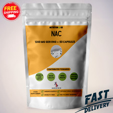 NAC N-Acetyl-Cysteine 2400mg Veg Caps Best NAC Supplement Guaranteed 60 capsules