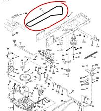 Husqvarna Tractor mower transmission belt LT126, LT131, LT141, CT126, 532138255