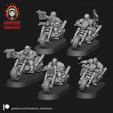 5 x Space Dwarf Bikers Set -