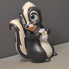 Vintage Disney Bambi Skunk Friend FLOWER Vinyl Plastic Toy 1990s Cute Toy